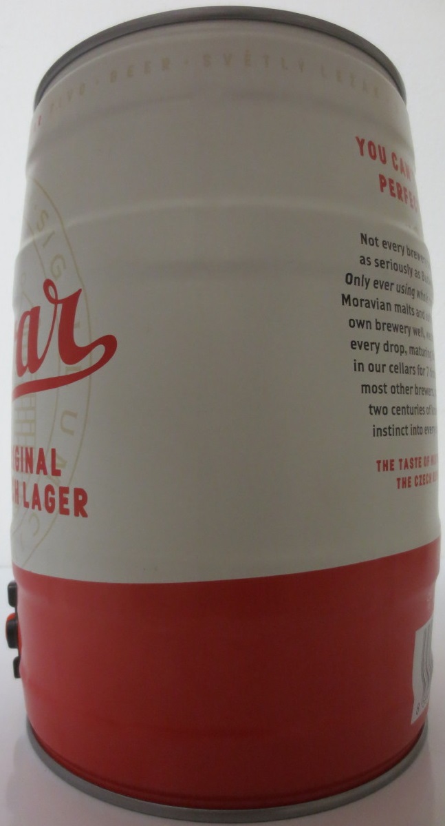 Budvar ORIGINAL CZECH LAGER 5% (5L) č.2 (bílý)