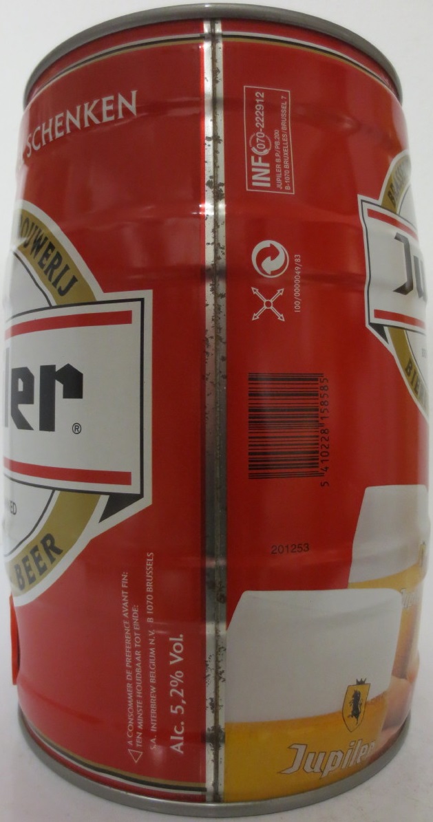 Jupiler BREWED AND CANNED IN BELGIUM (5L) Nr.3