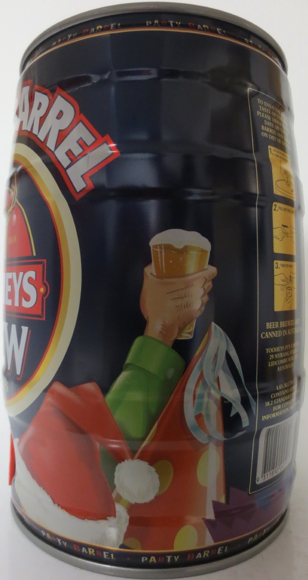 TOOHEYS NEW 5 LITRES THE PARTY BARREL (5L) Nr.1 