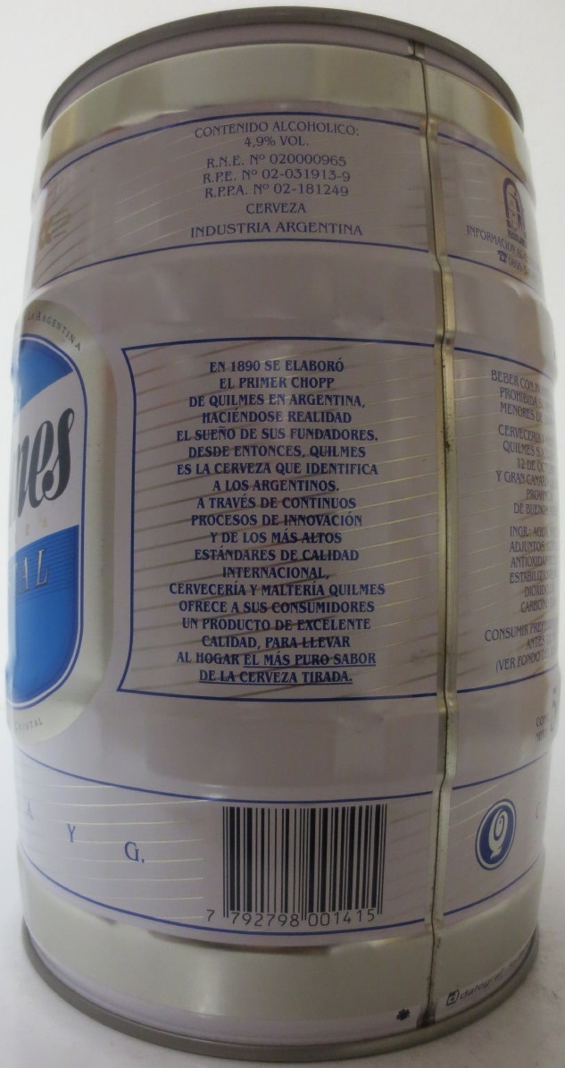 QUILMES CERVEZA CRISTAL Nr.2 