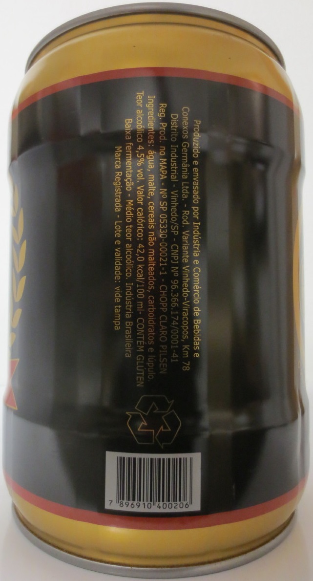 CHOPP GERMANIA 20 ANOS Desde 1991 (5L) Nr.1 