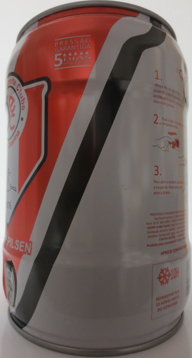 CHOPP PILSEN Jolnville Esporte Clube Santa Catarina (5L) Nr.1 