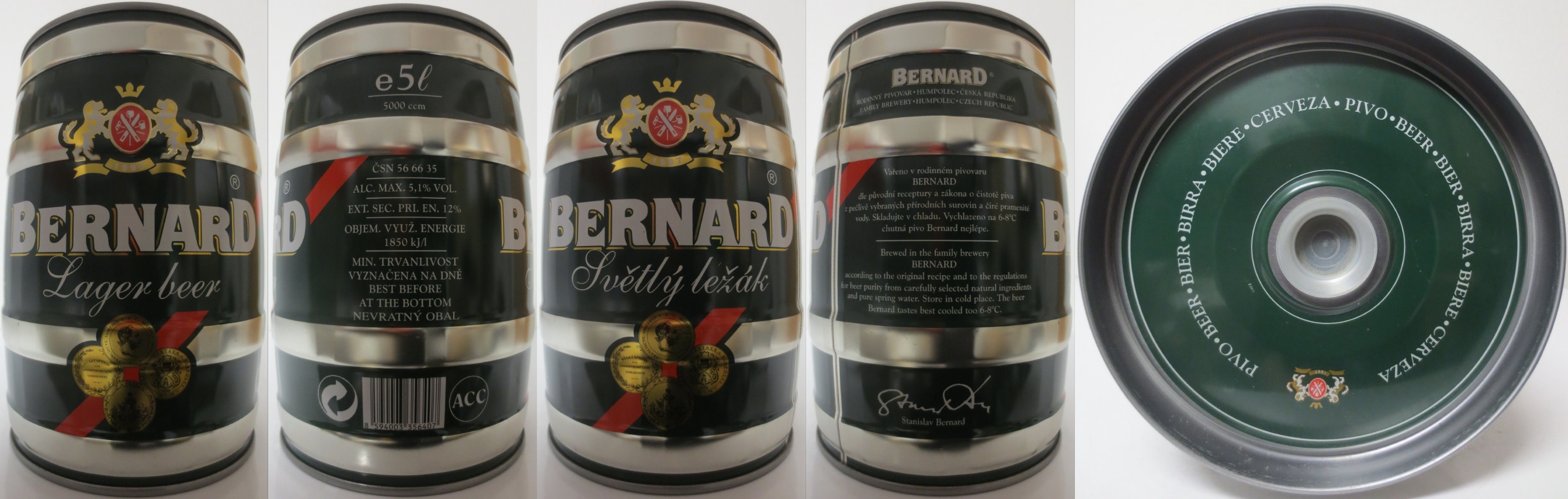 BERNARD Světlý ležák (5L) č.1a