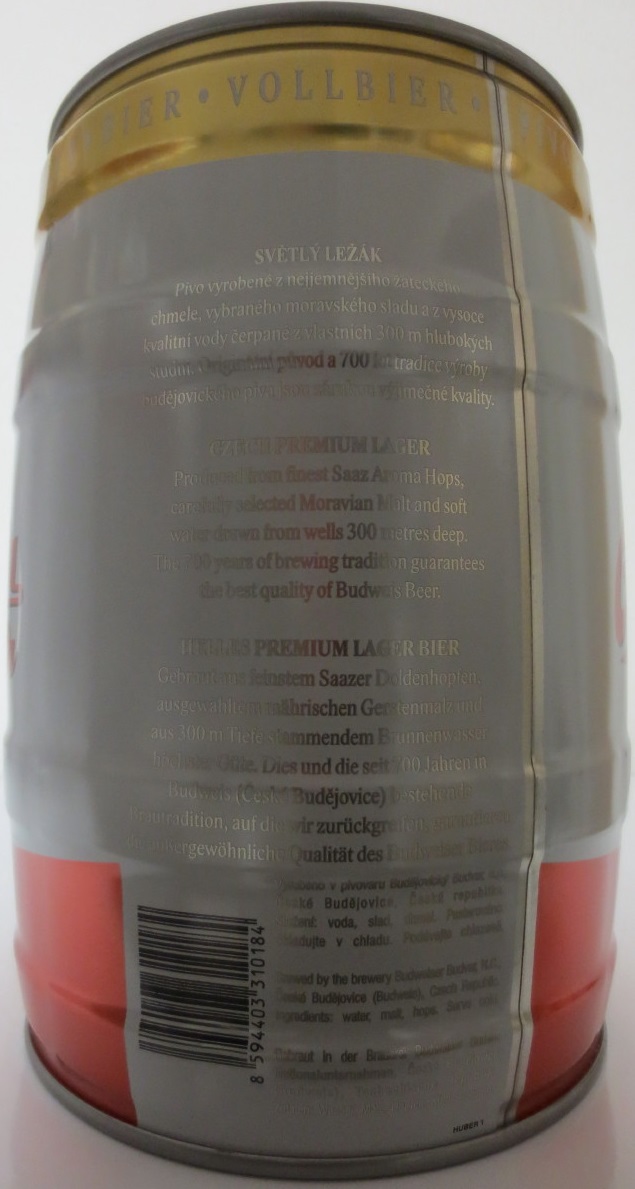 Budweiser Budvar Czech Premium Lager č.1