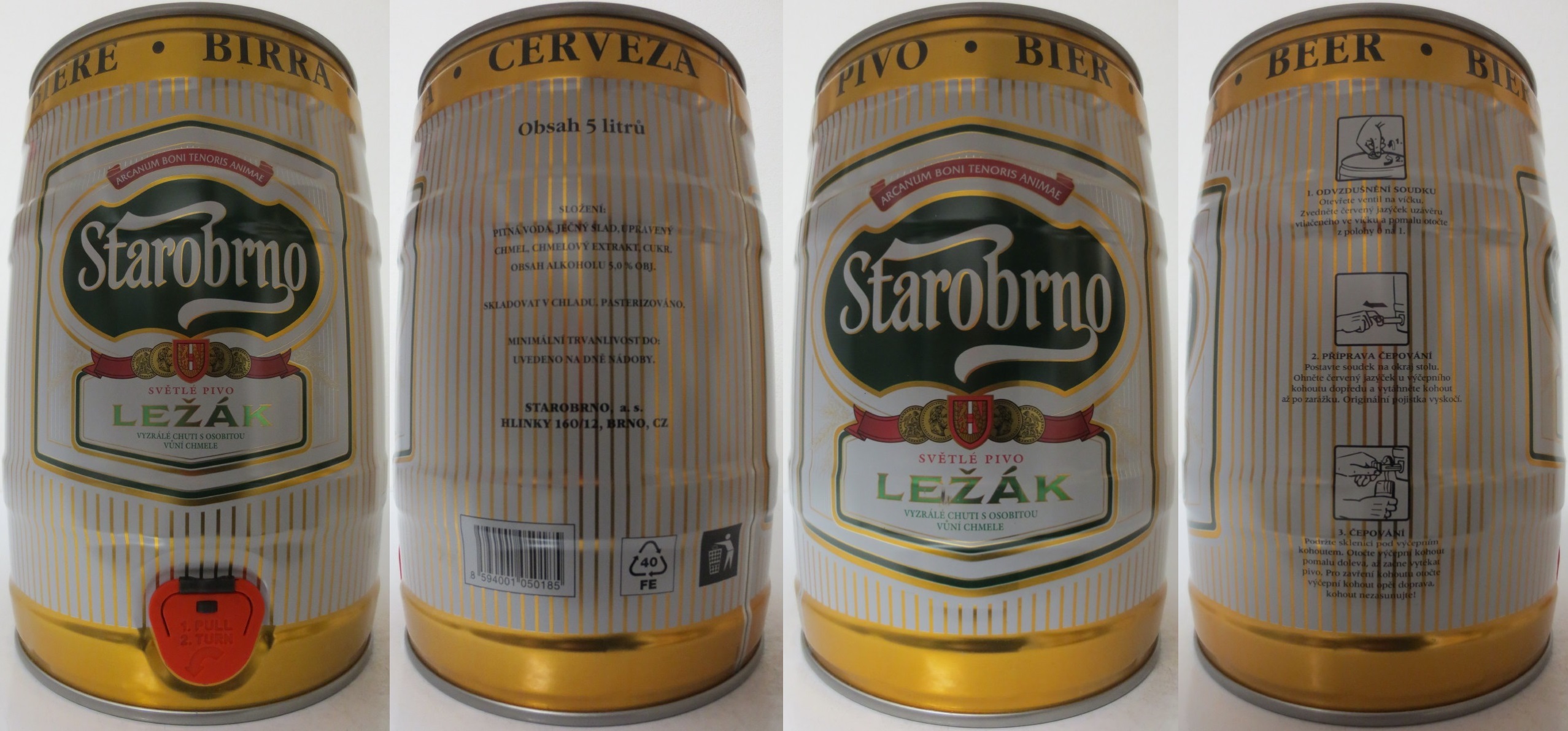 Starobrno SVĚTLÉ PIVO LEŽÁK VYZRÁLÉ CHUTI S OSOBITOU VŮNÍ CHMELE (5L) č.2
