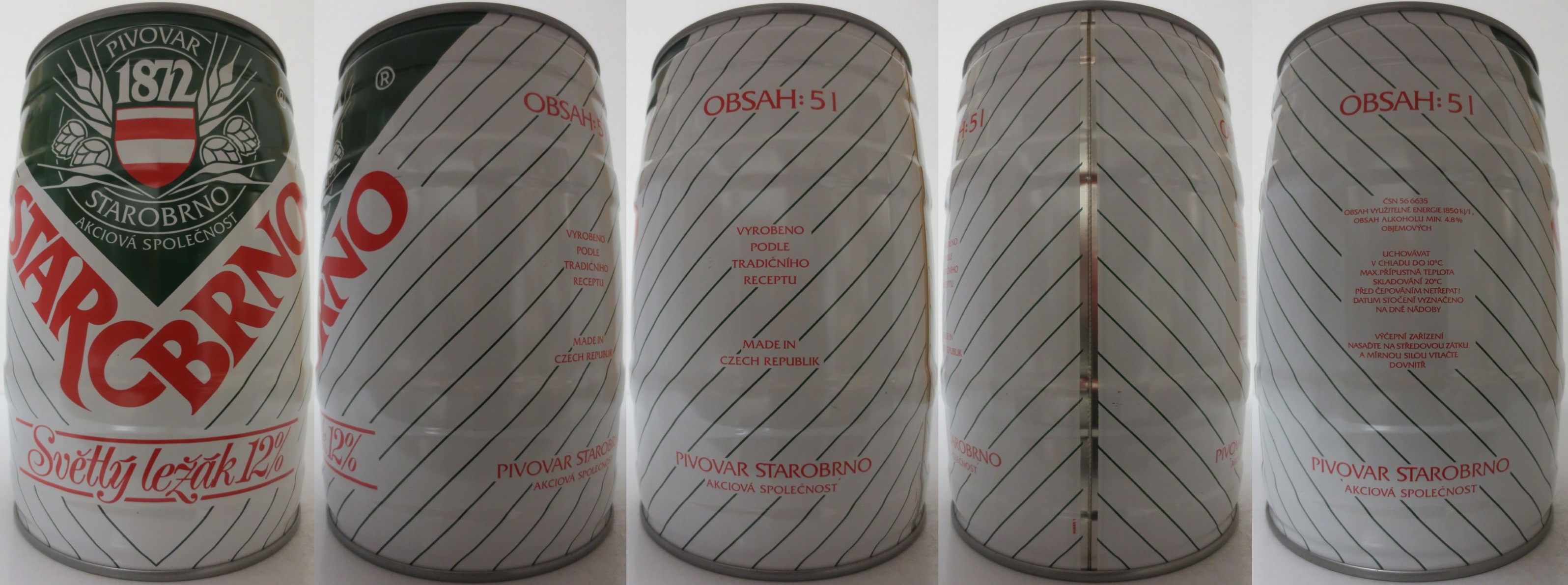 STAROBRNO Světlý ležák 12% (5L) č.2