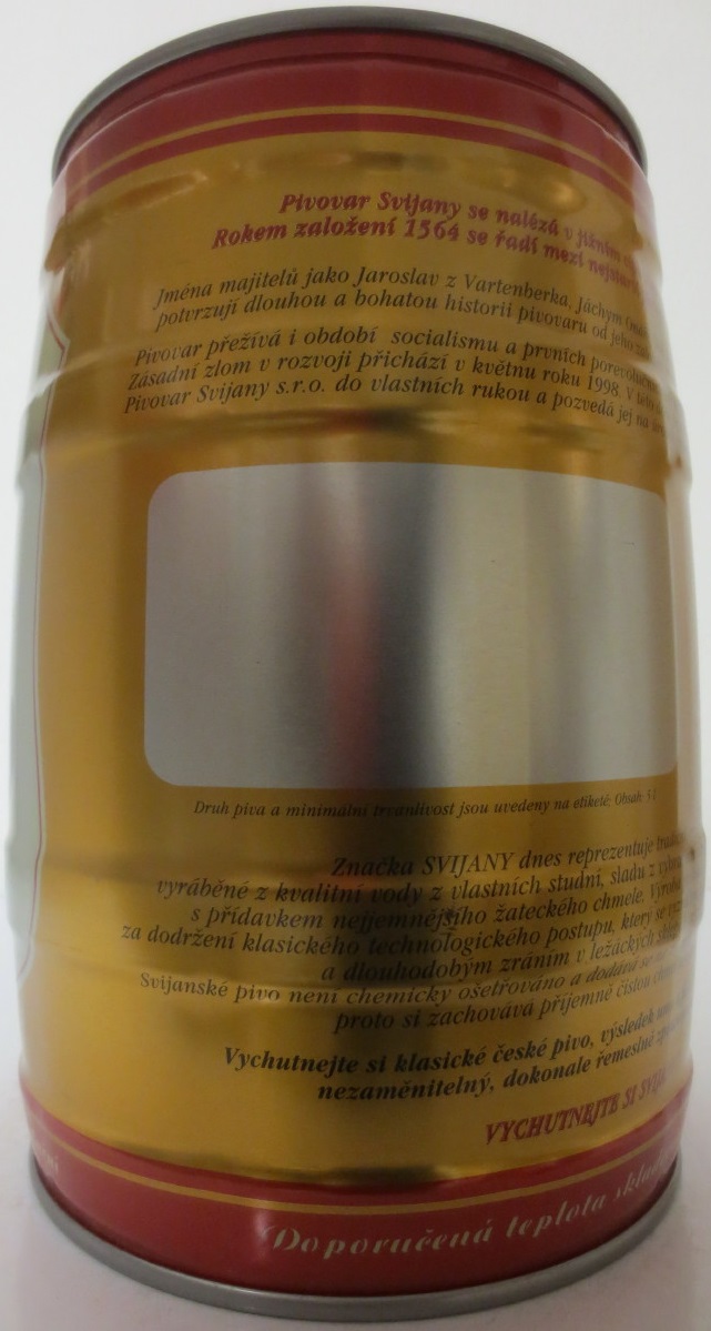 Svijany Soukromý pivovar .1564. č.1
