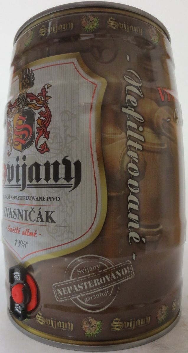 Svijany TRADIČNÍ NEPASTERIZOVANÉ PIVO KVASNIČÁK Světlé silné 13%