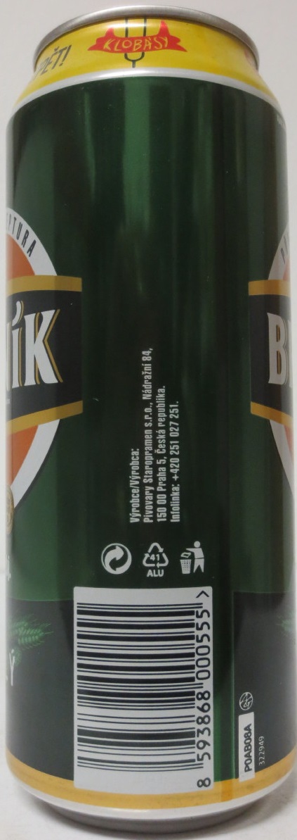 BRANÍK Alk. 4,1% obj. SVĚTLÝ KLOBÁSY JSOU ZPĚT 2020 (CZ) (50cl) (B/O) č.1
