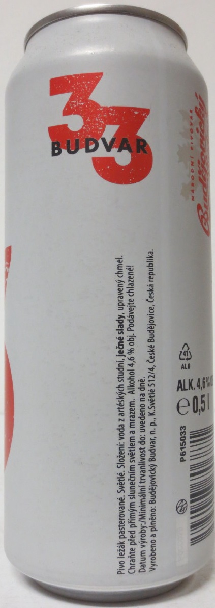 BUDVAR LEŽÁK 33 (50cl) (B/O) č.1