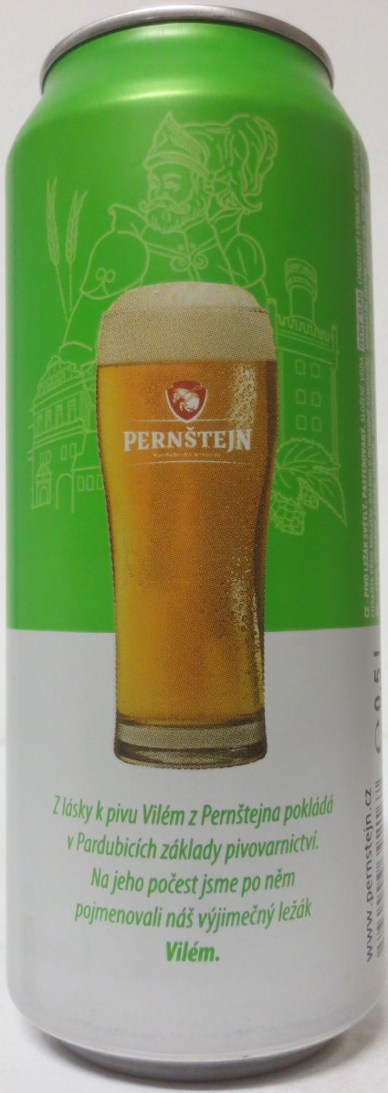 PERNŠTEJN Vilém PIVO LEŽÁK SVĚTLÝ (50cl) (B/O) č.1