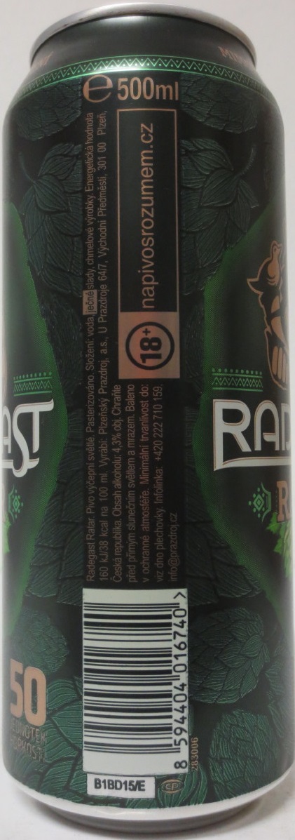 RADEGAST RATAR (50cl) (B/O) č.1