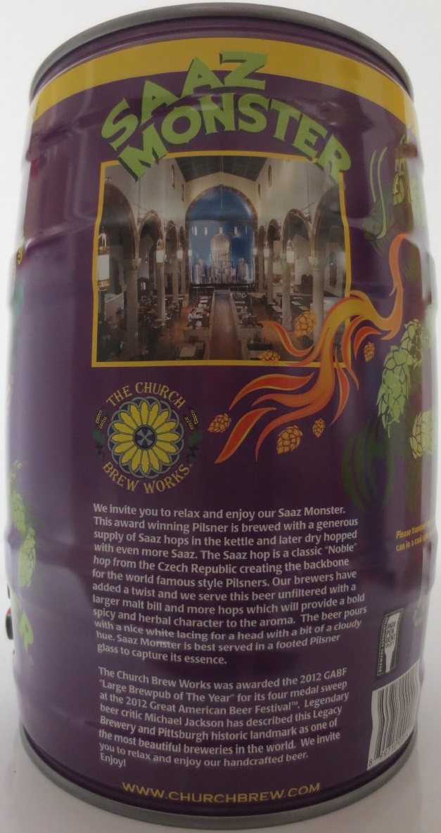 THE CHURCH BREW WORKS SAAZ MONSTER (5L) Nr.1