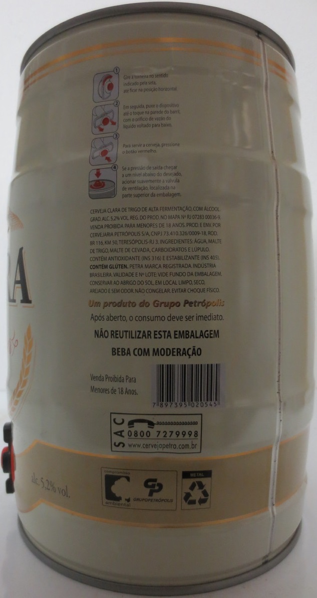 PETRA Weiss Bier CERVEJA DE TRIGO PREMIIUM (5L) Nr.2