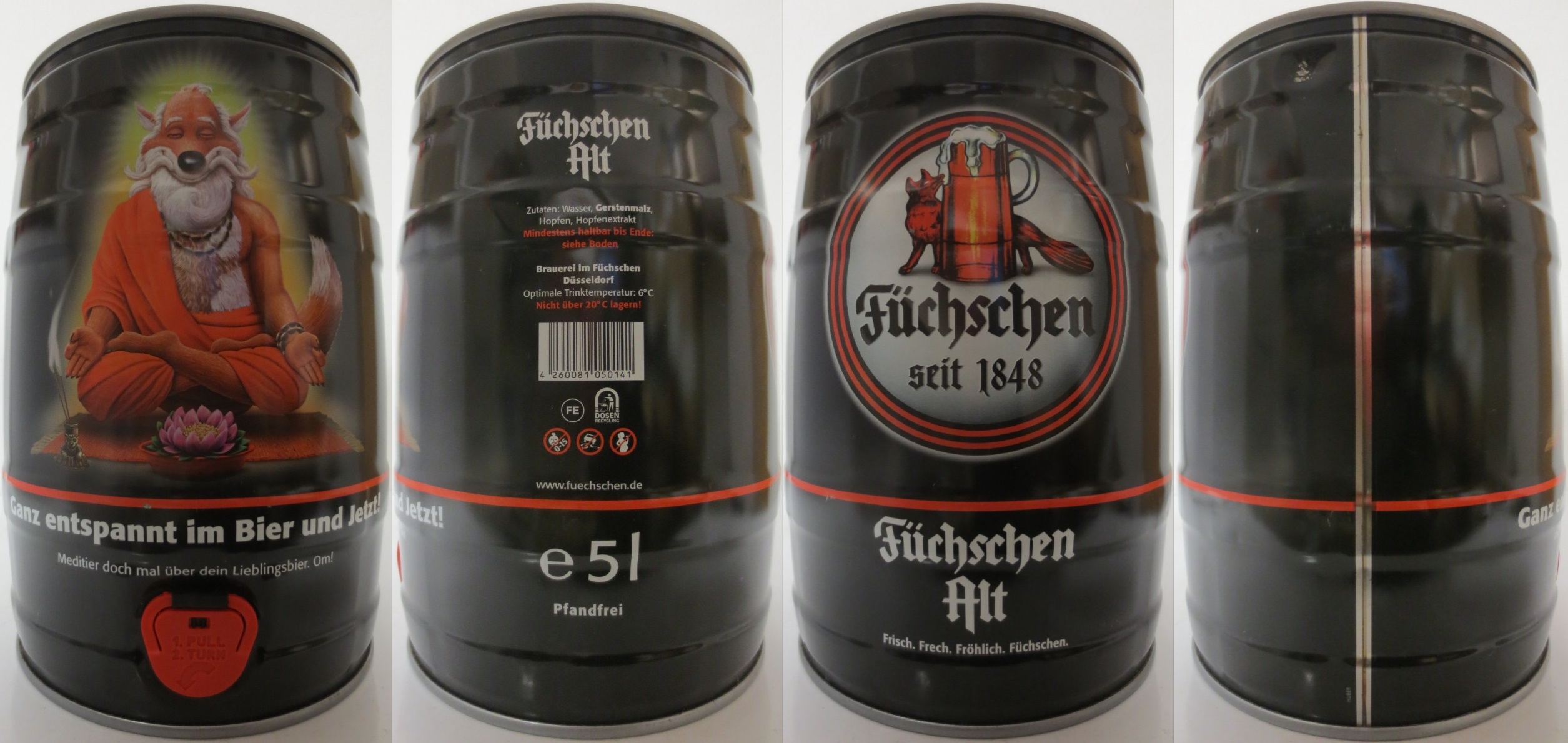 Füchschen Alt Ganz entspannt im Bier und jetzt! Meditier doch mal über dein Lieblinsbier. Om! (5L) Nr.1