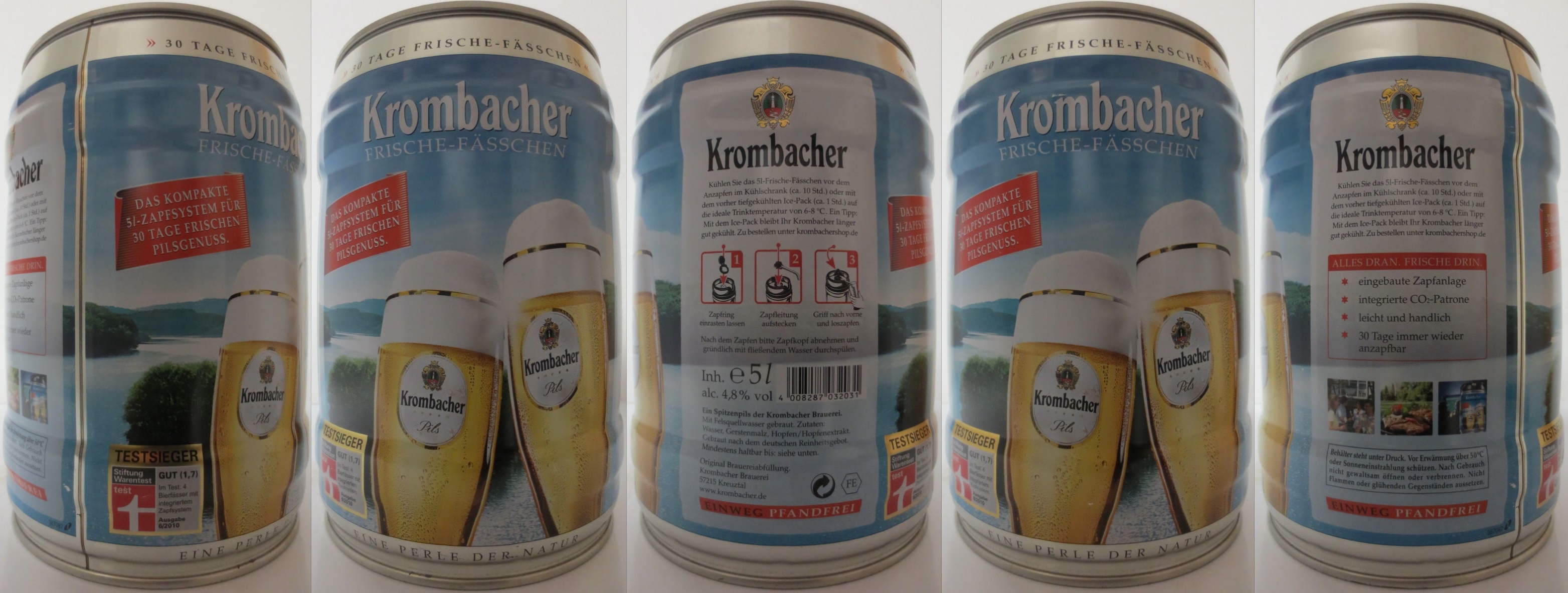 Krombacher Pils FRISCHE-FÄSSCHEN 30 TAGE FRISCHEN PILSGENUSS. (5L) Nr.2 