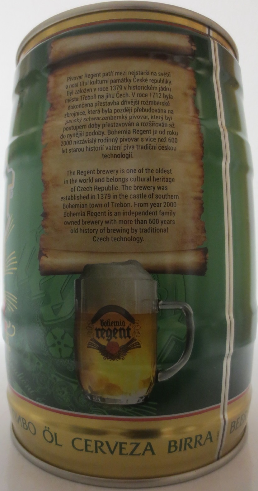 Bohemia regent Tradiční české pivo TŘEBOŇ (5L) č.1 