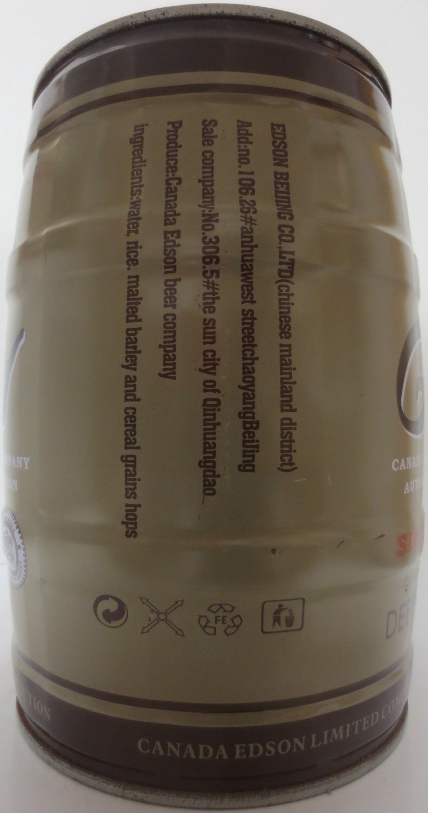 EDSON GRIZZLY SINCE 1728 DEER BEER (5L) Nr.1