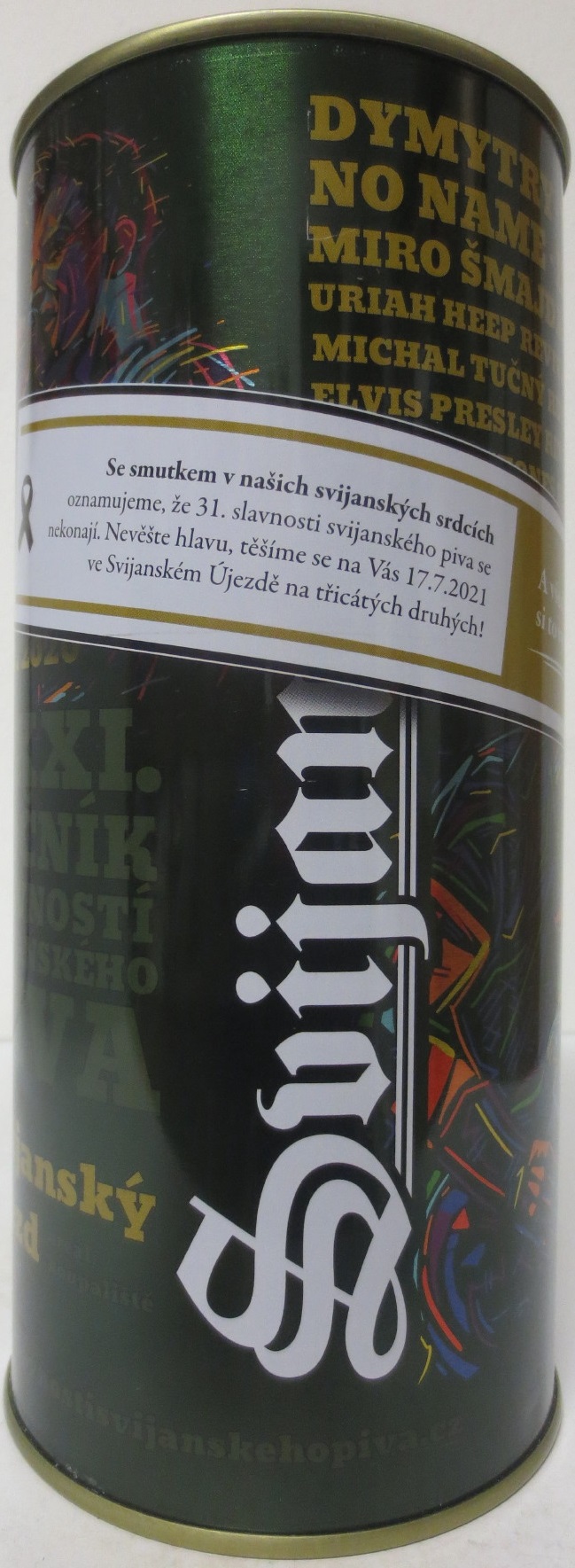 Svijany SVIJANSKÝ MÁZ 31. SLAVNOSTI SVIJANSKÉHO PIVA 17.7.2021 (200cl) č.1 