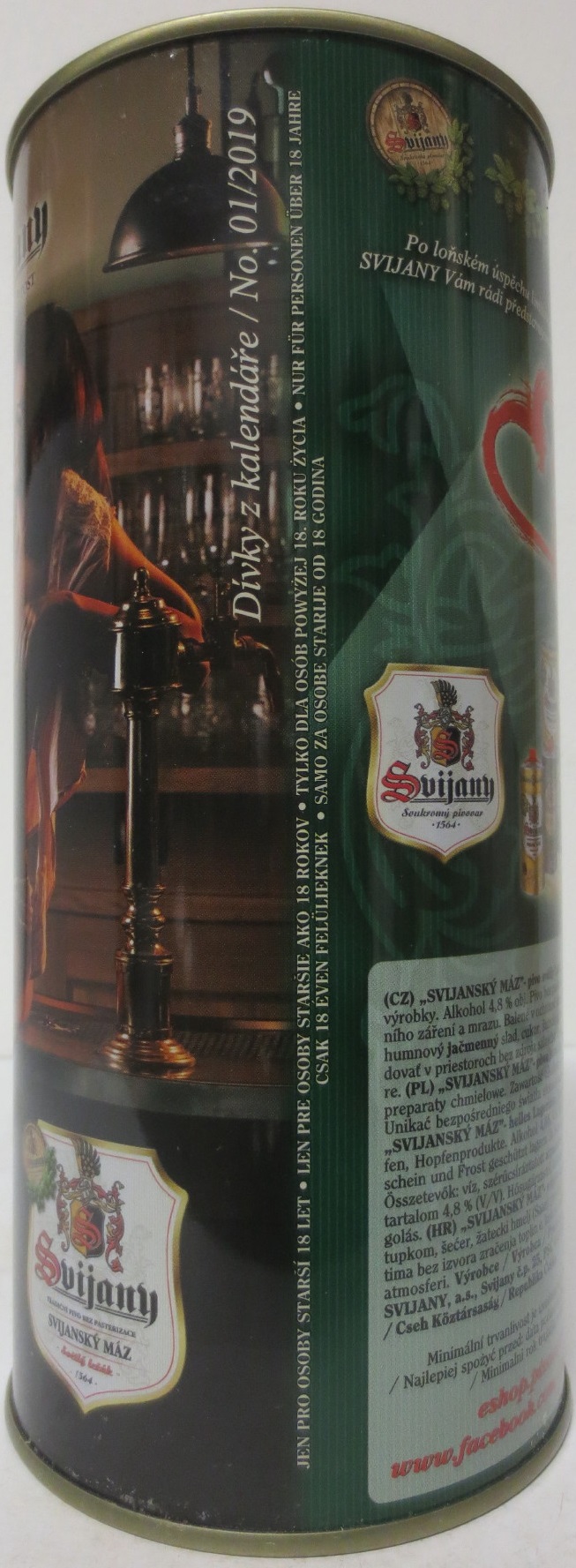 Svijany SVIJANSKÝ MÁZ dívky z kalendáře /No. 01/2019 (200cl)