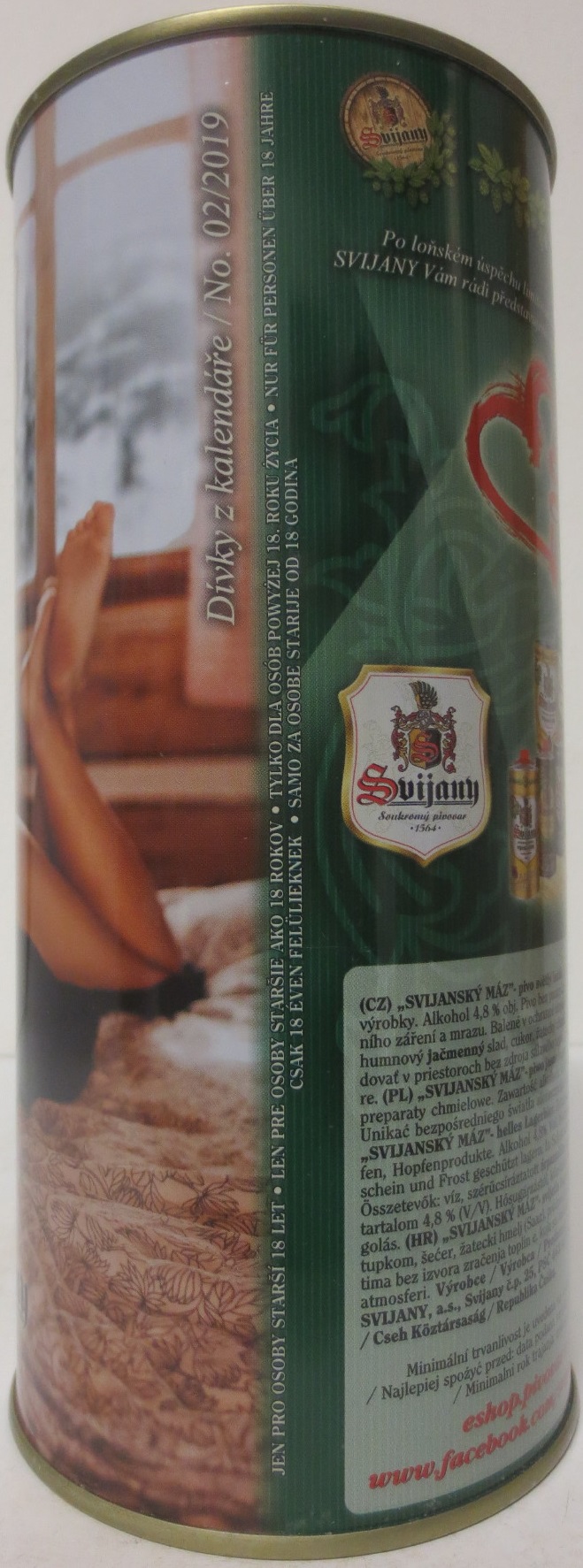 Svijany SVIJANSKÝ MÁZ dívky z kalendáře /No. 02/2019 (200cl)