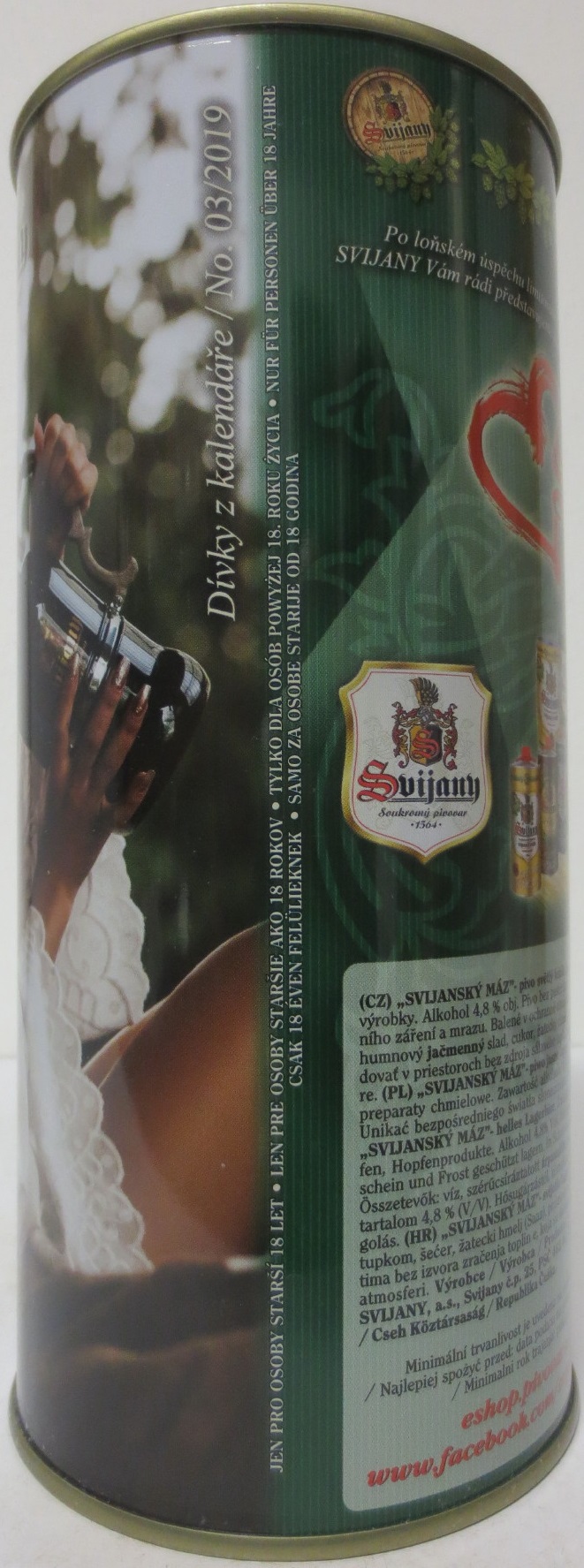 Svijany SVIJANSKÝ MÁZ dívky z kalendáře /No. 03/2019 (200cl)