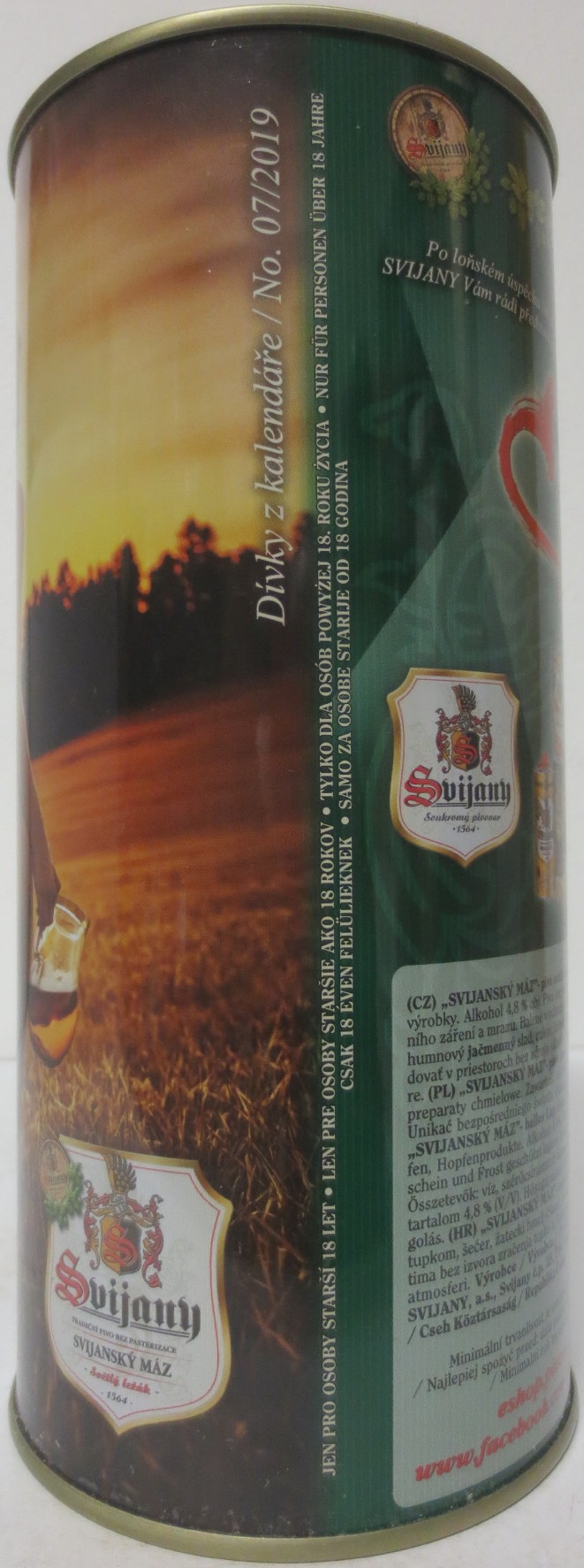 Svijany SVIJANSKÝ MÁZ dívky z kalendáře /No. 07/2019 (200cl)