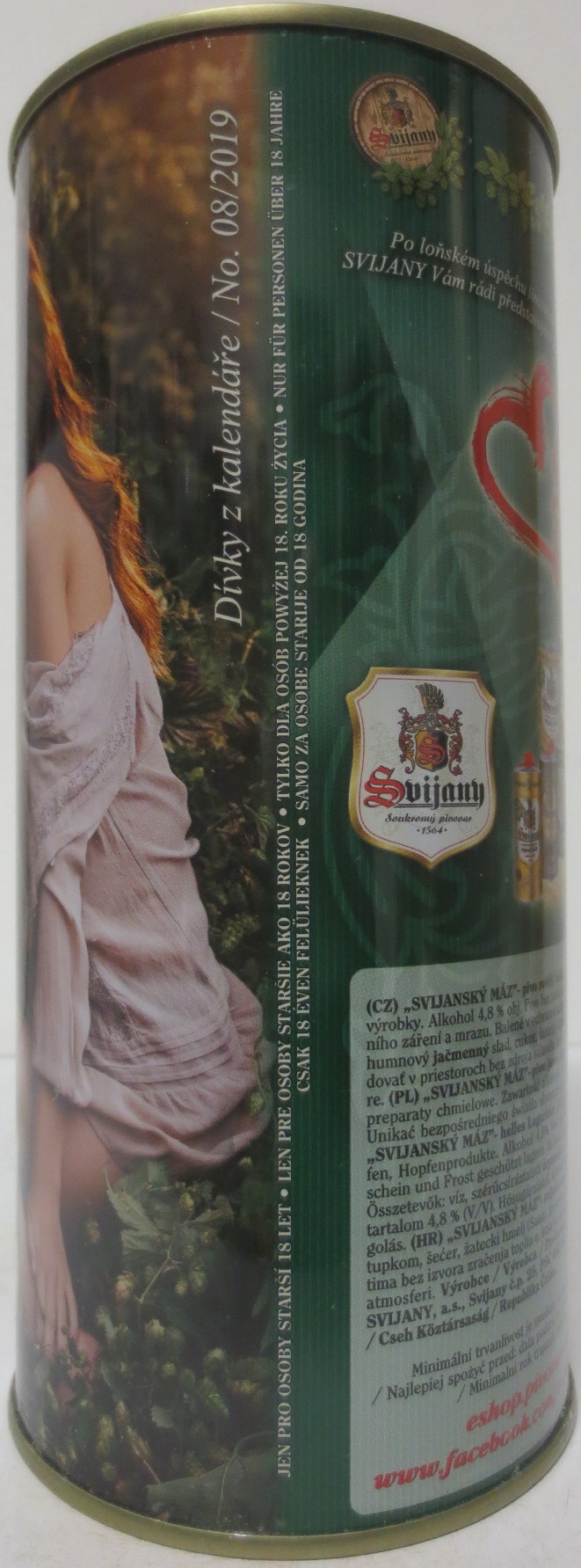 Svijany SVIJANSKÝ MÁZ dívky z kalendáře /No. 08/2019 (200cl)