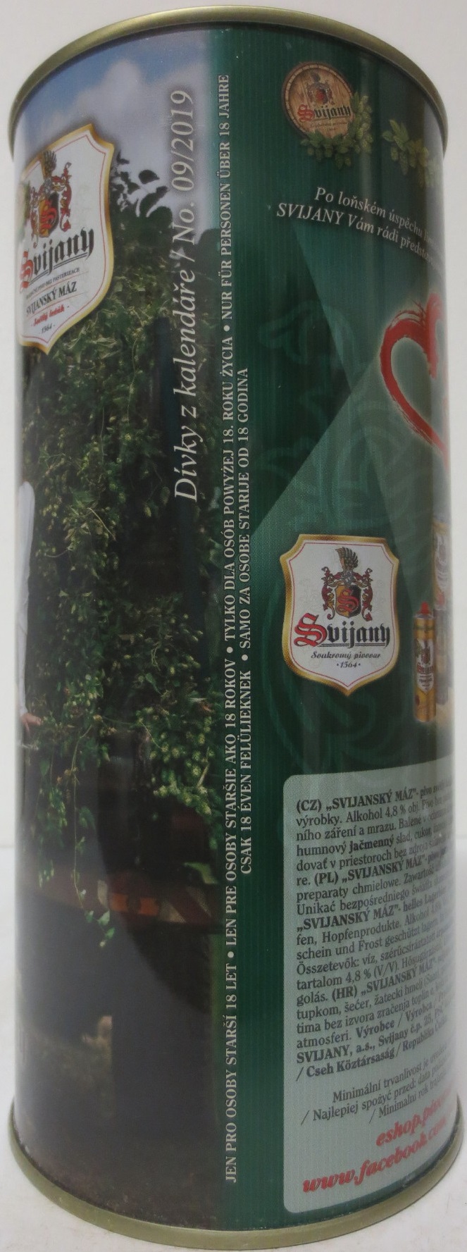 Svijany SVIJANSKÝ MÁZ dívky z kalendáře /No. 09/2019 (200cl)