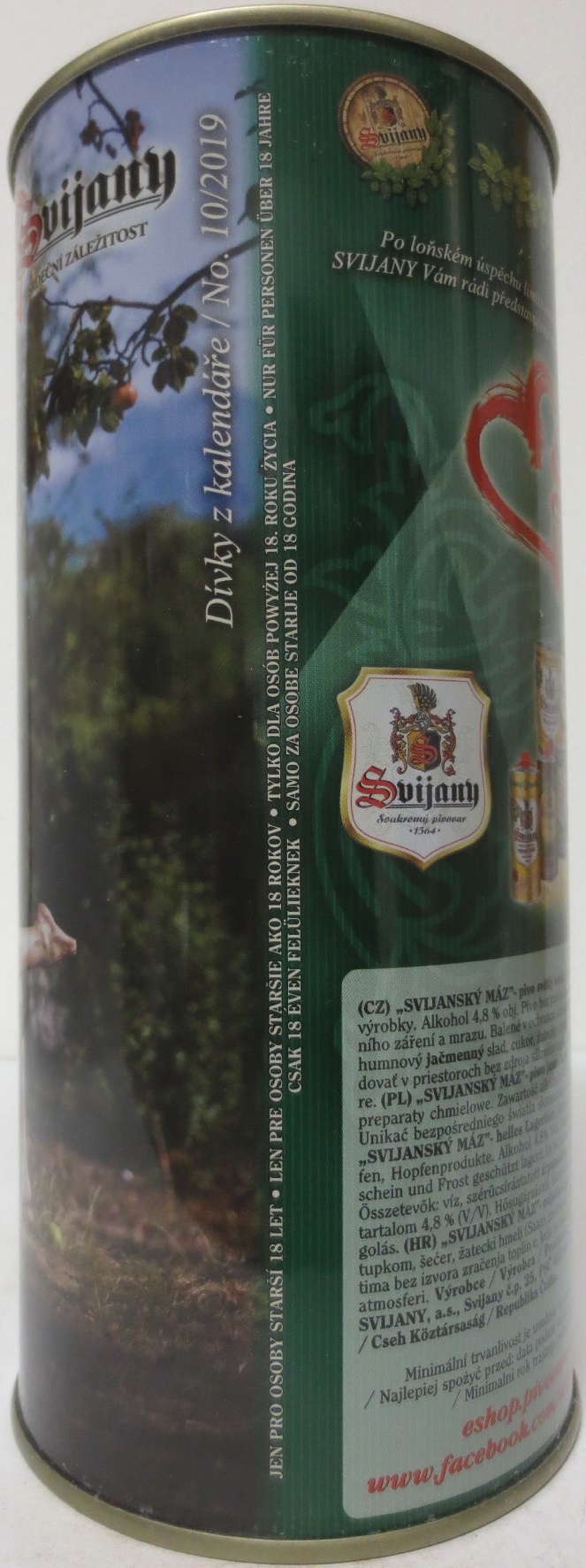 Svijany SVIJANSKÝ MÁZ dívky z kalendáře /No. 10/2019 (200cl)