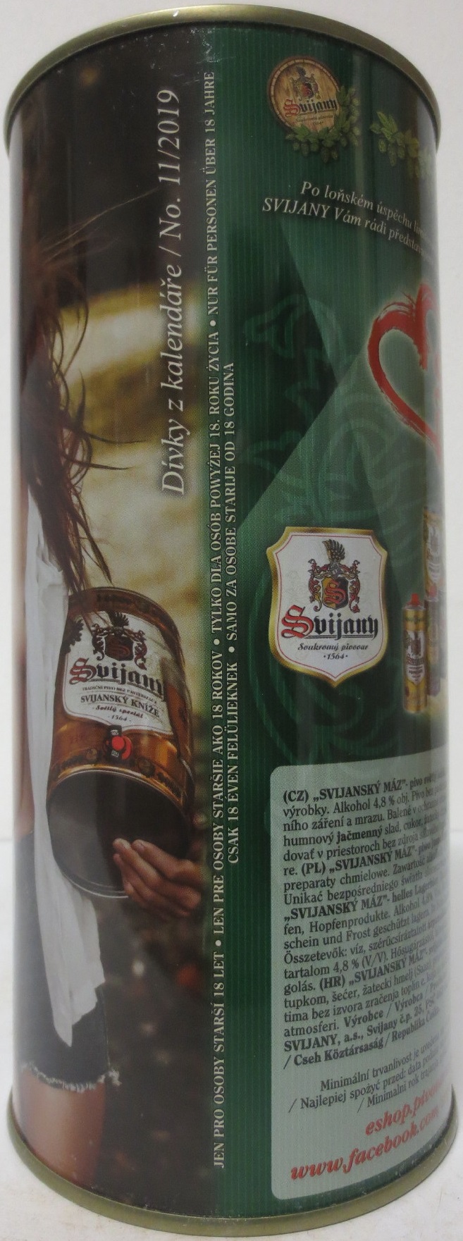 Svijany SVIJANSKÝ MÁZ dívky z kalendáře /No. 11/2019 (200cl)