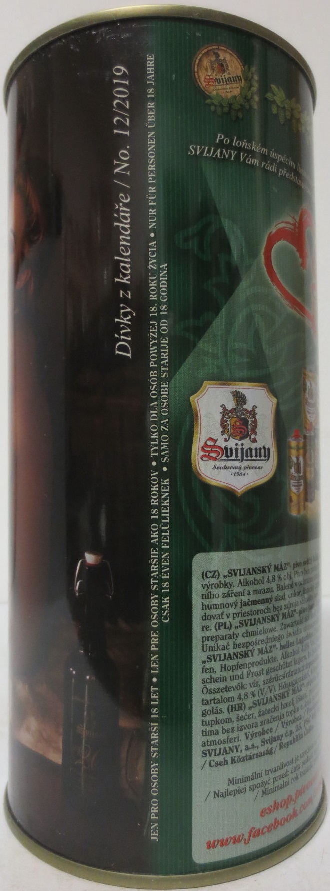 Svijany SVIJANSKÝ MÁZ dívky z kalendáře /No. 12/2019 (200cl)