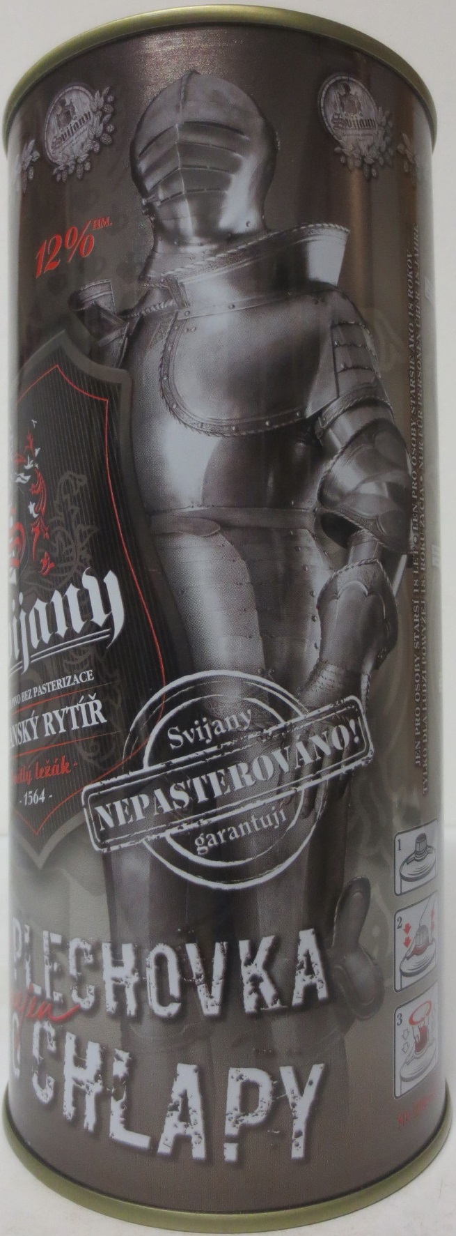 Svijany SVIJANSKÝ RYTÍŘ PLECHOVKA nejen PRO CHLAPY (200cl) č.2