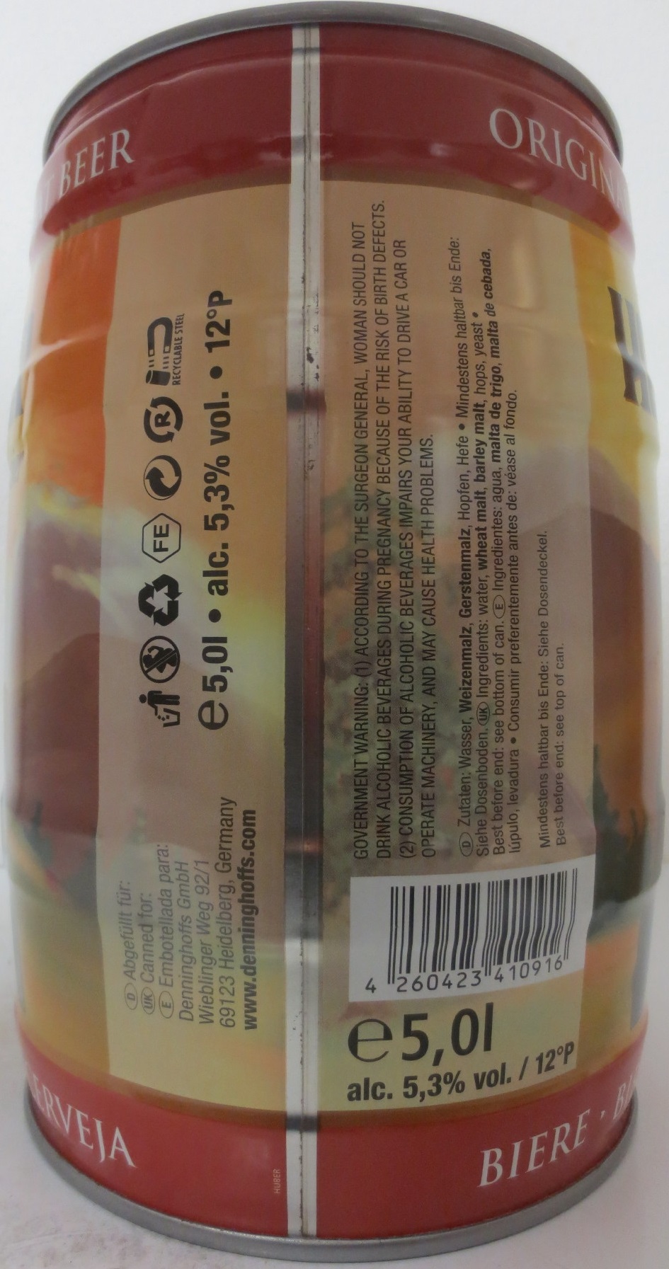 HOFJÄGER Weizenbier (5L) Nr.1