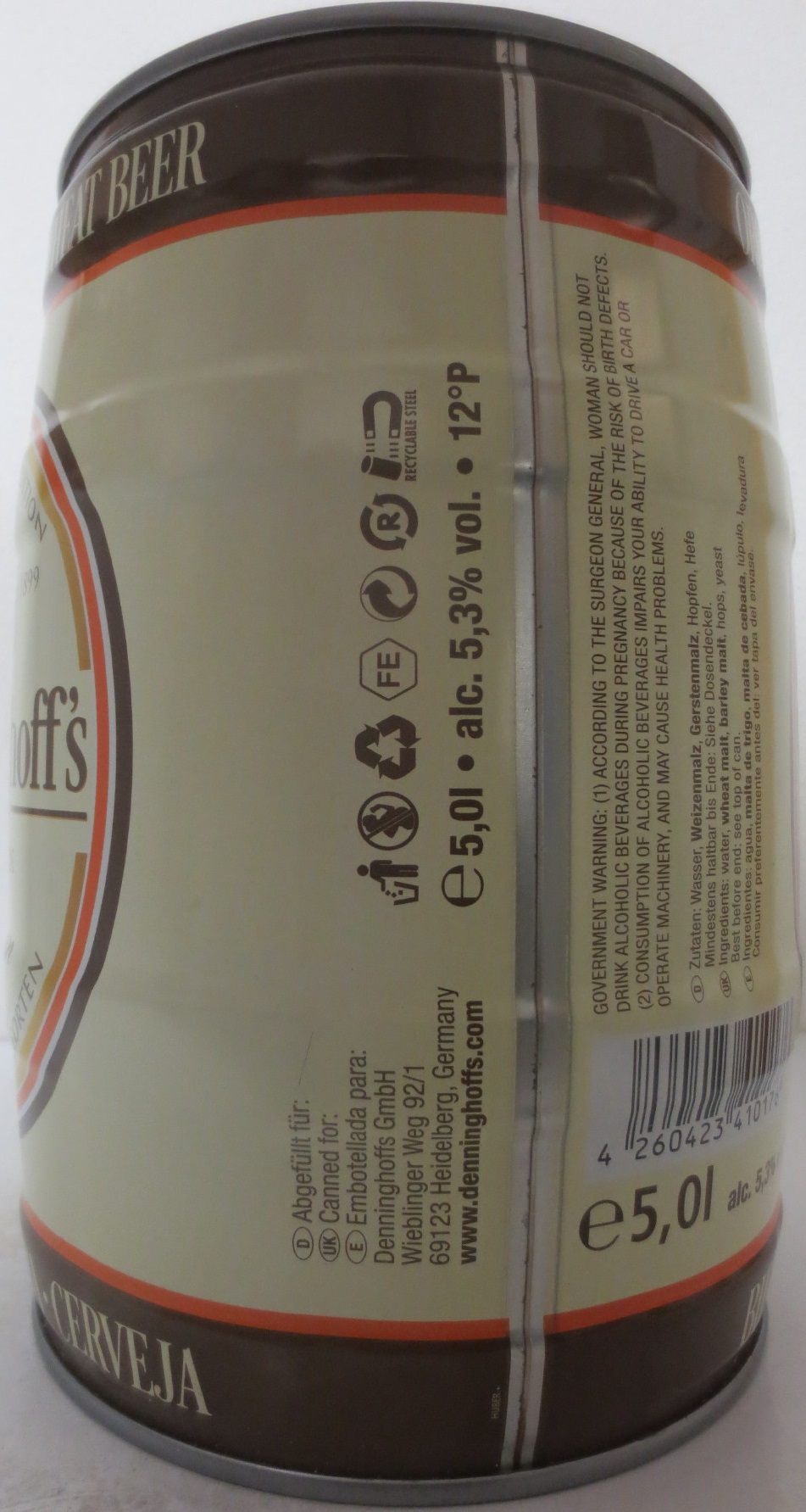 Denninghoff´s PREMIUM Weizen (5L) Nr.1 