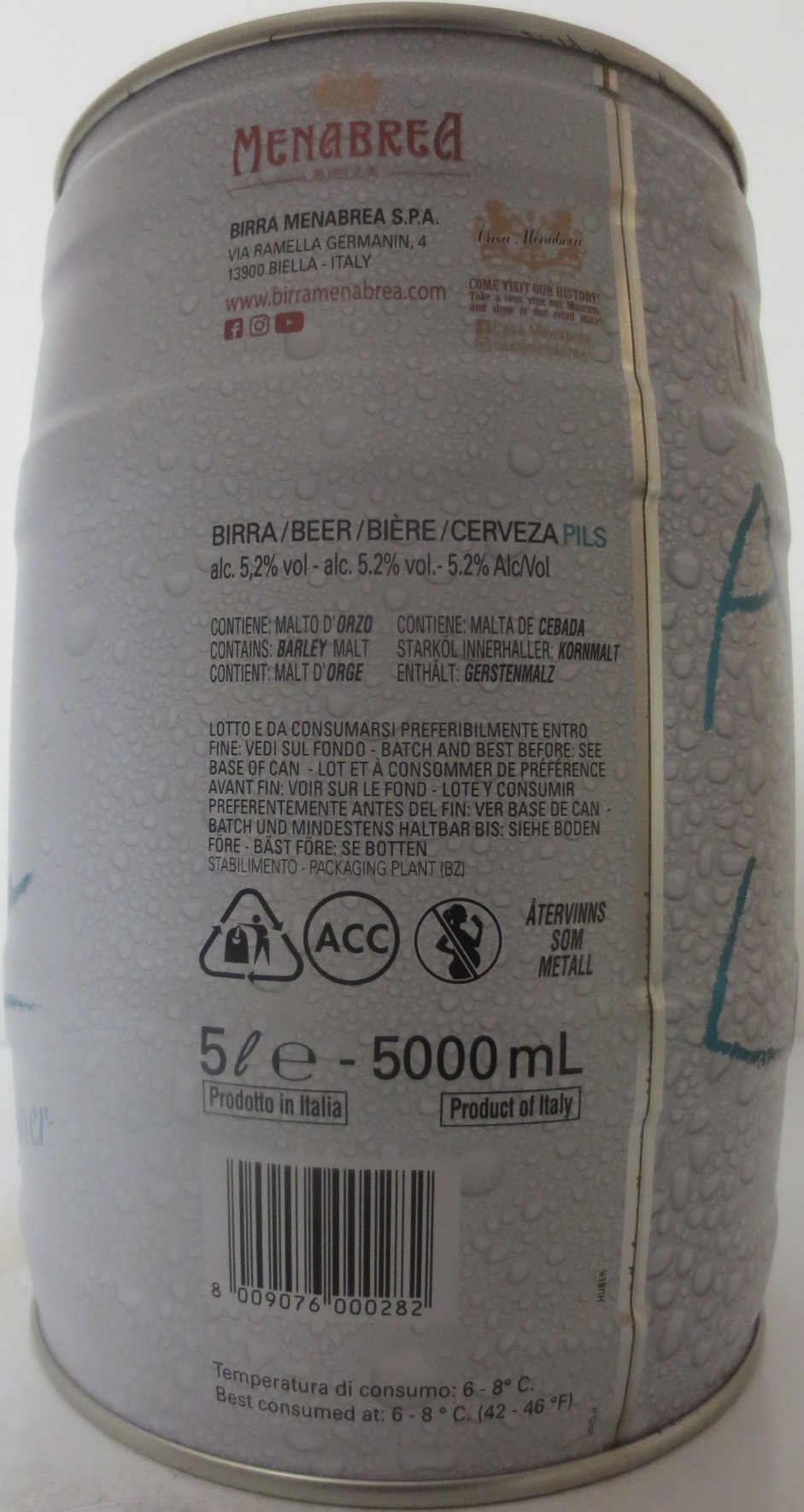 MENABREA ArTe in LaTTiNA Italian Pilsner (5L) Nr.1