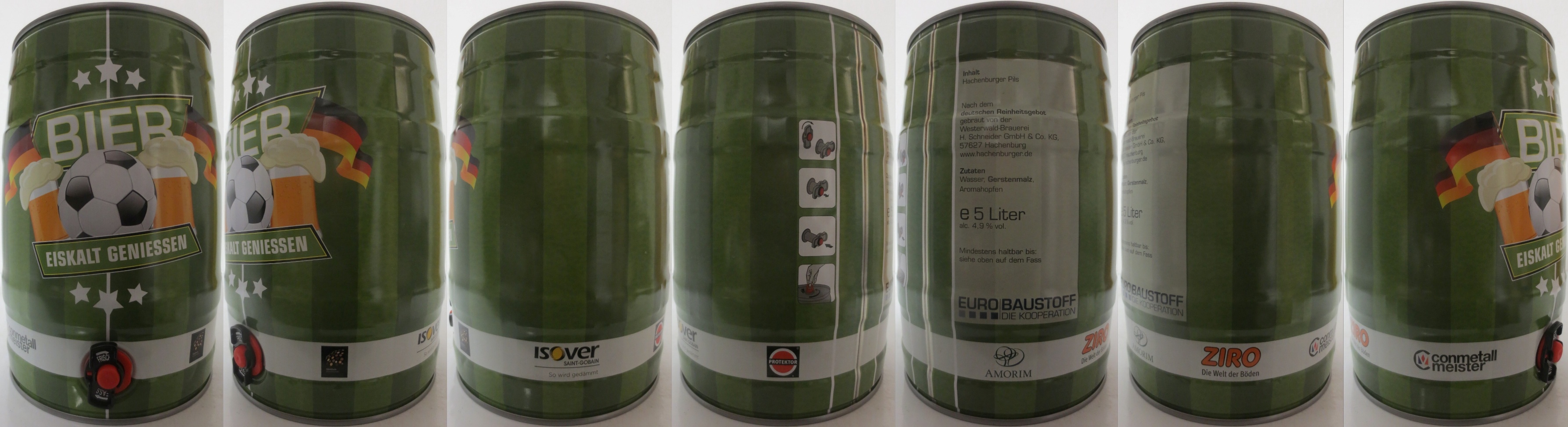 Hachenburger Pils  BIER EISKALT GENIESSEN Weltholz Sortimente (5L) Nr.1