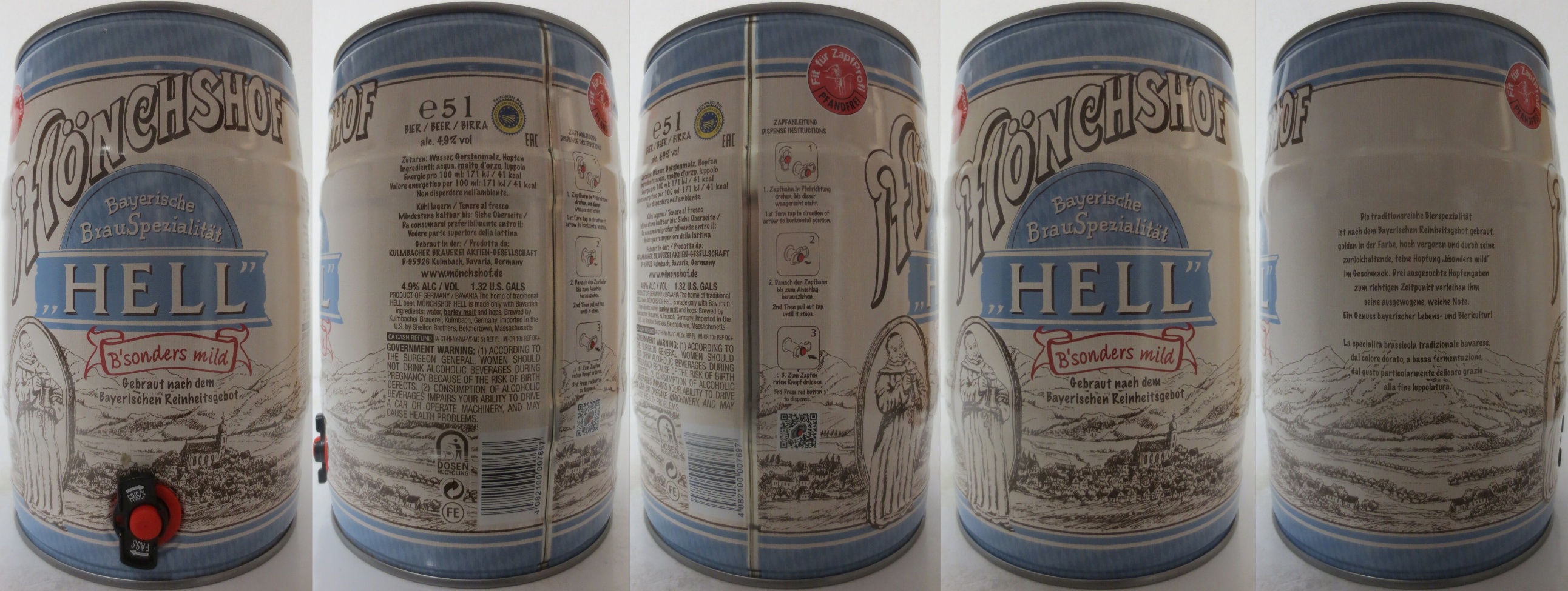 MÖNCHSHOF HELL B´sonders mild (5L) Nr.1 