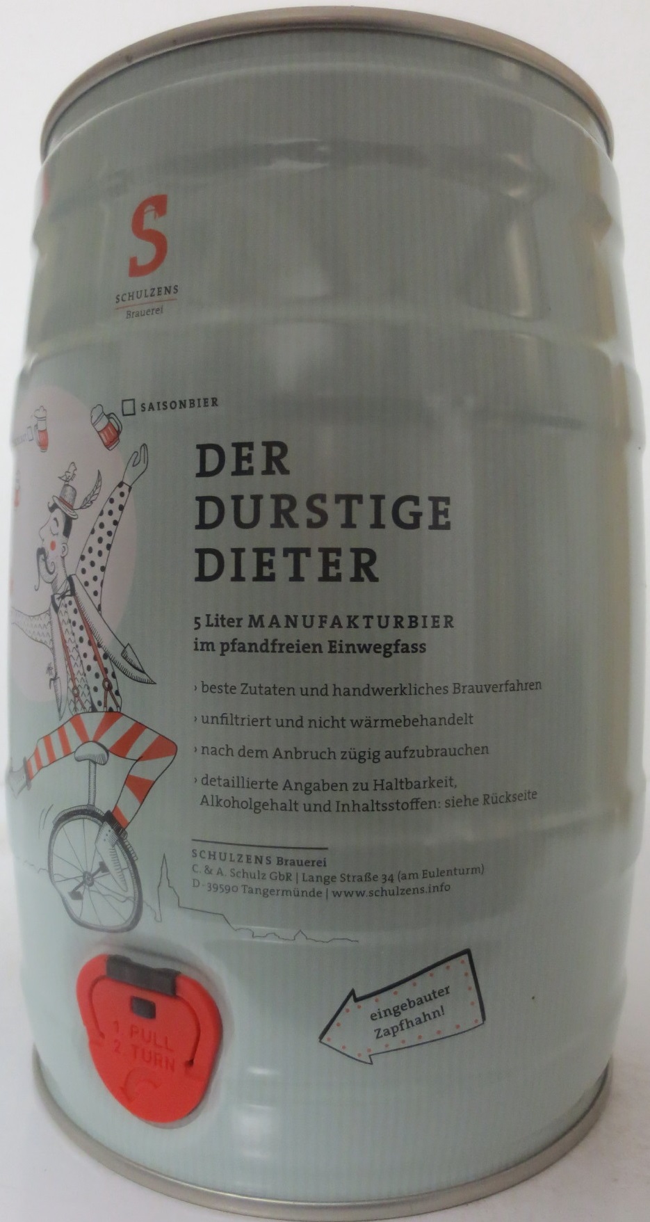 SCHULZENS Brauerei DER DURSTIGE DIETER (5L) Nr.1