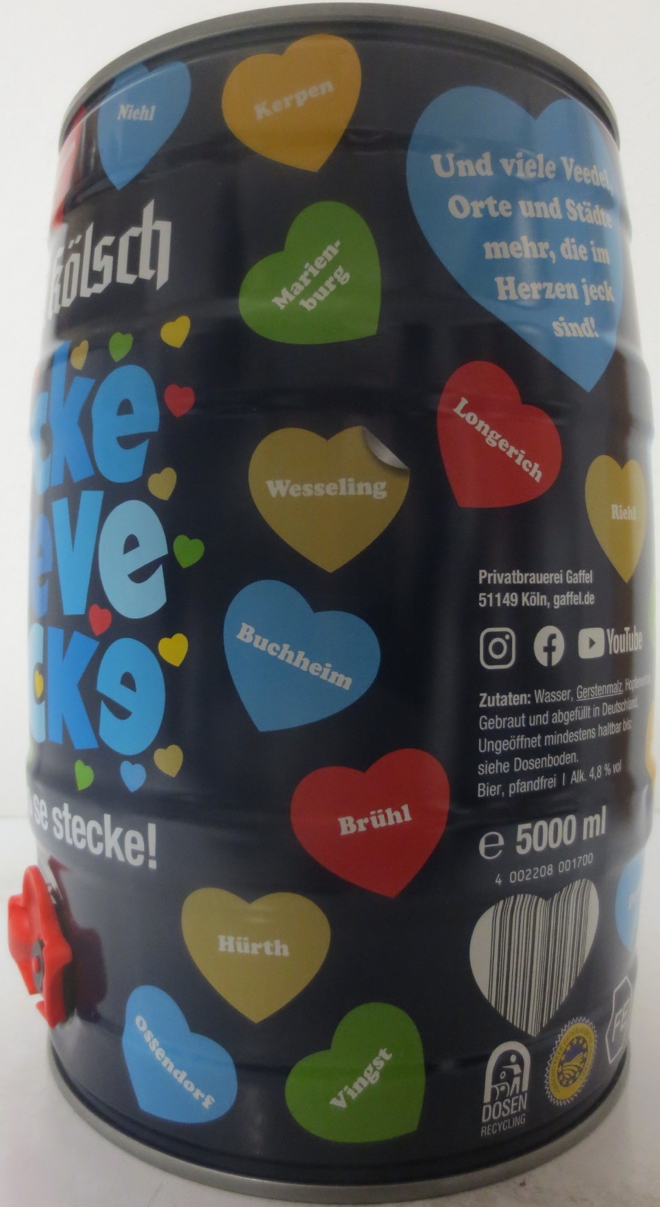 Gaffel kölsch Jecke BLieve JeCKe ... ejal, wo se stecke! (5L) Nr.1