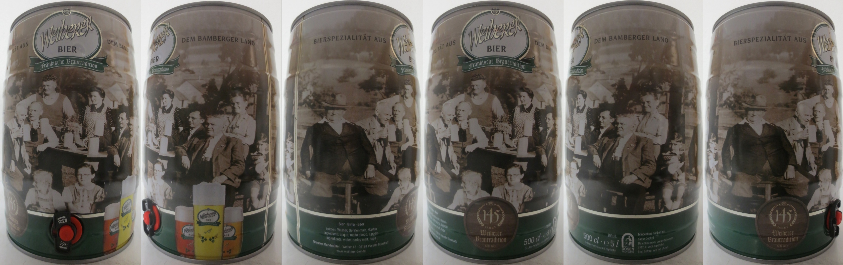 Weiherer BIER fränkische Brautradition 145 JAHRE Weiherer Brautraditiom (5L) Nr.1 