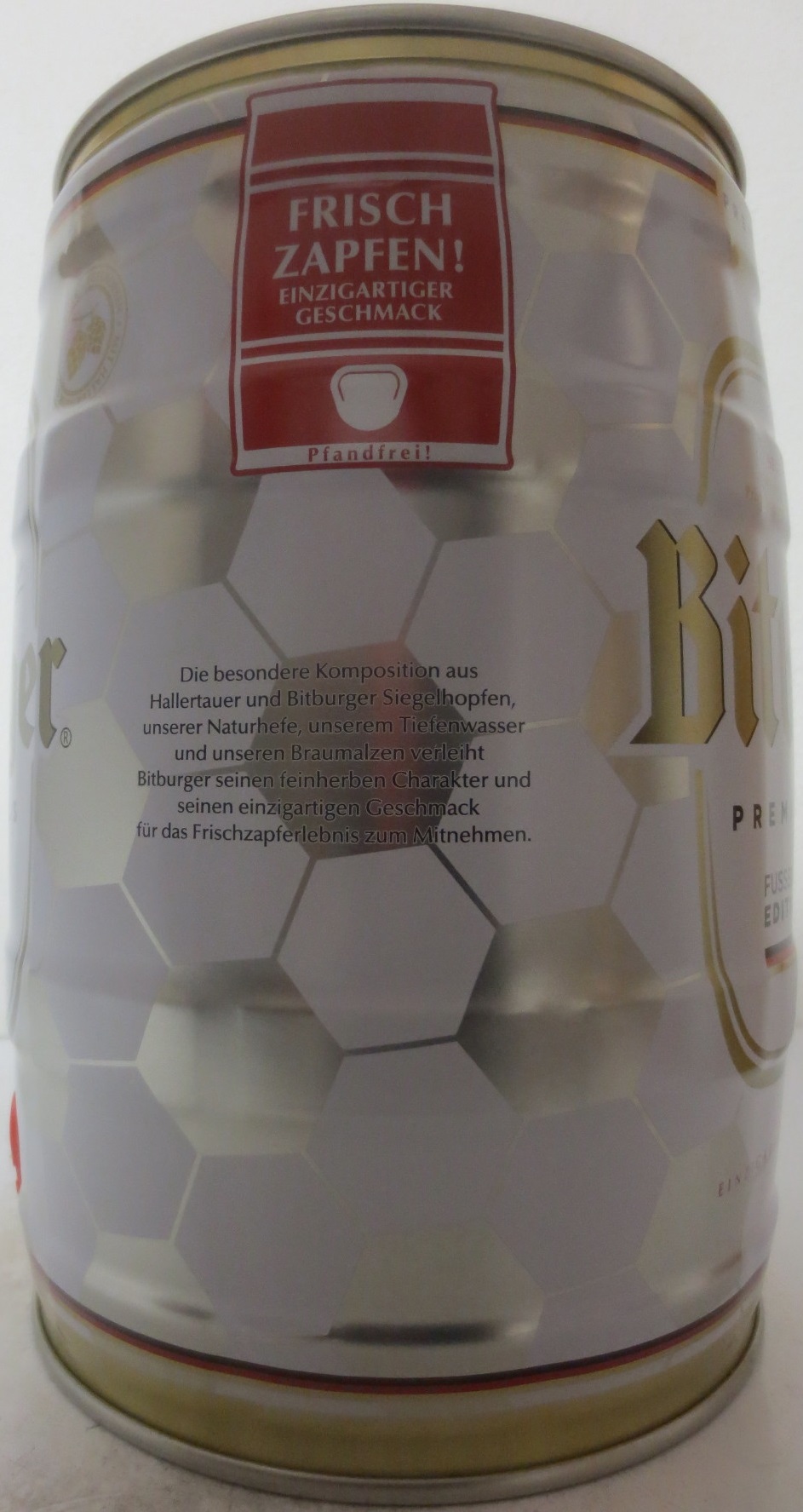 Bitburger PREMIUM PILS FUSSBALL EDITION (5L) Nr.1 