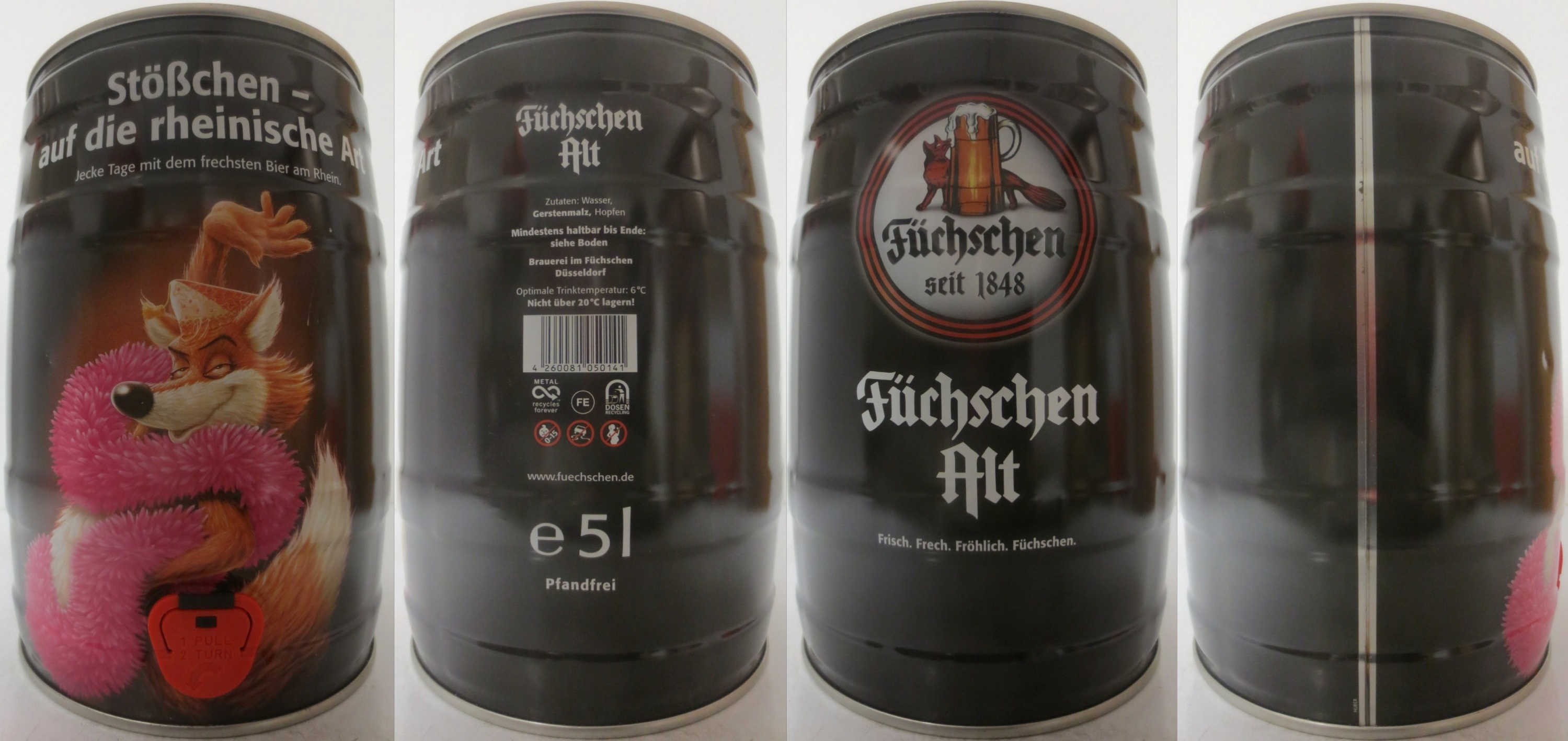 Füchschen Alt Stößchen - auf die rheinische Art Jecke Tage mit dem frechsten Bier am Rhein. (5L) Nr.1