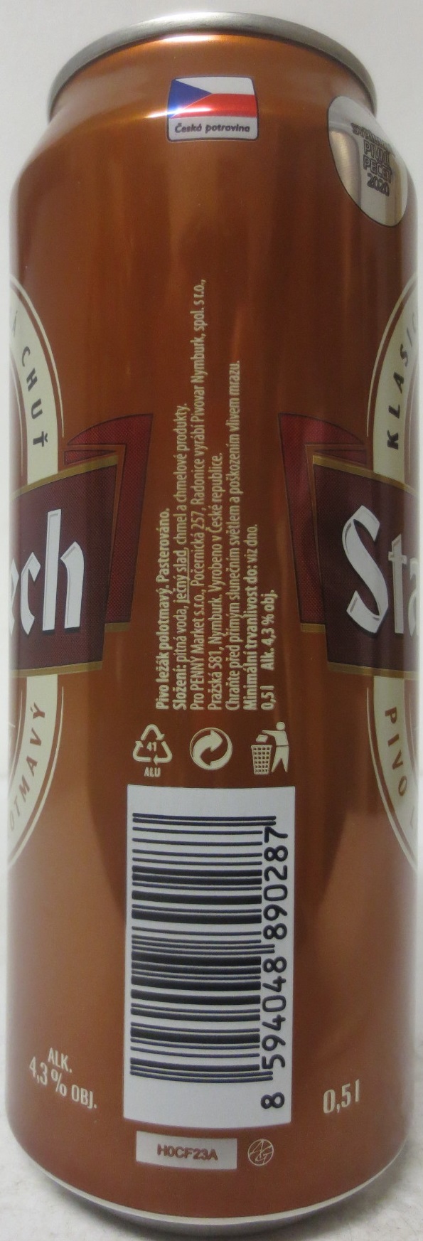 Staročech POLOTMAVÝ PIVO LEŽÁK POLOTMAVÝ (50cl) (B/O) č.2