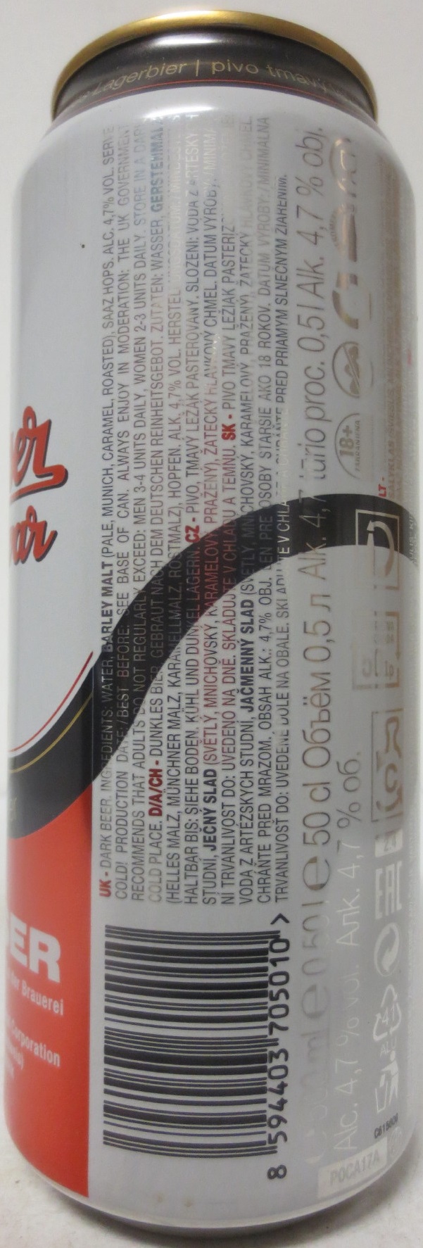 Budweiser Budvar B DARK Czech Dark Lager (50cl) (B/O) č.5