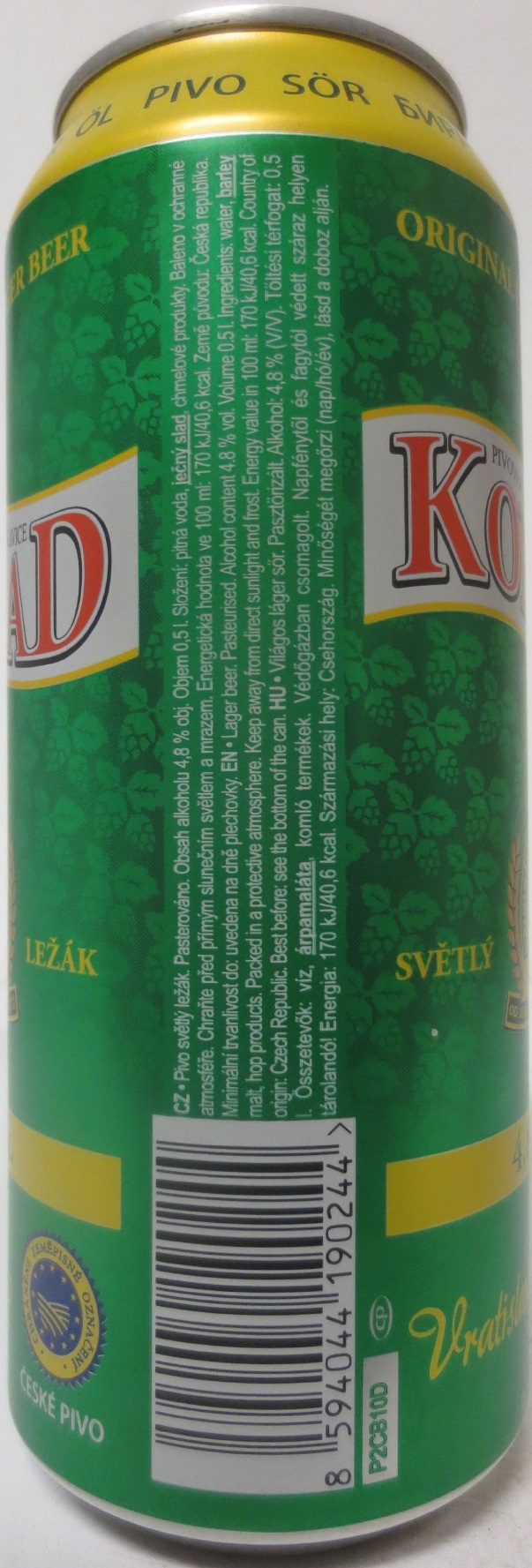 KONRAD 4,8% alk. Vratislavické pivo (50cl) (B/O) 