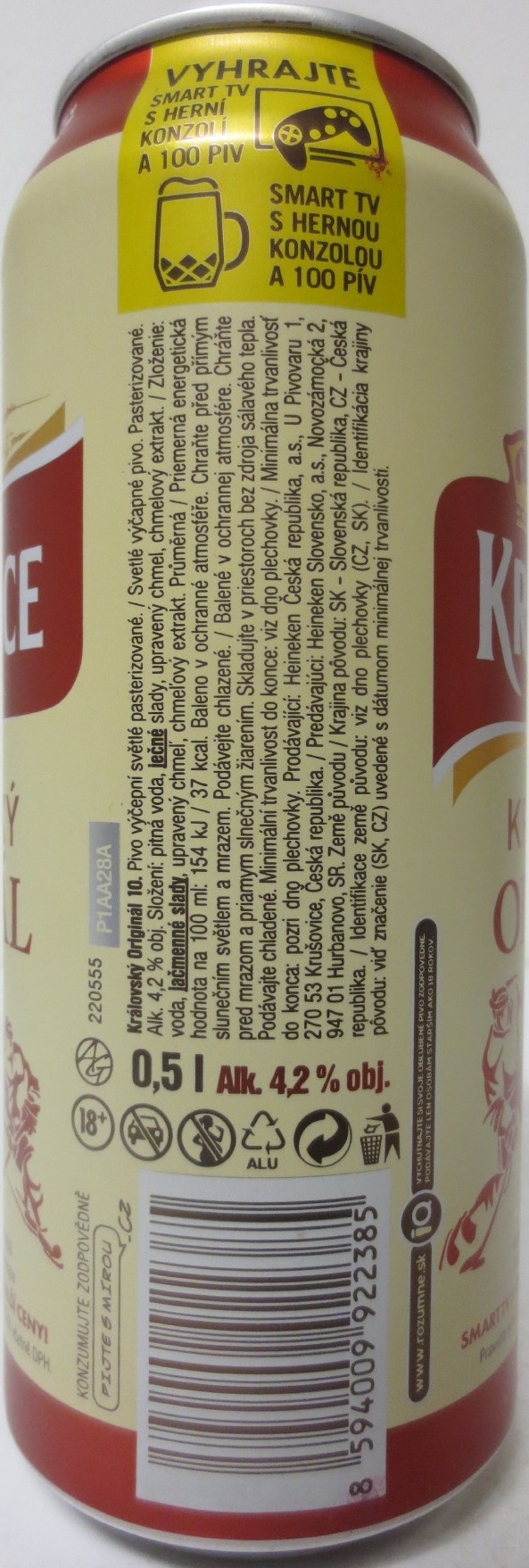 KRUŠOVICE KRÁLOVSKÝ ORIGINÁL 10 (50cl) (B/O) č.3