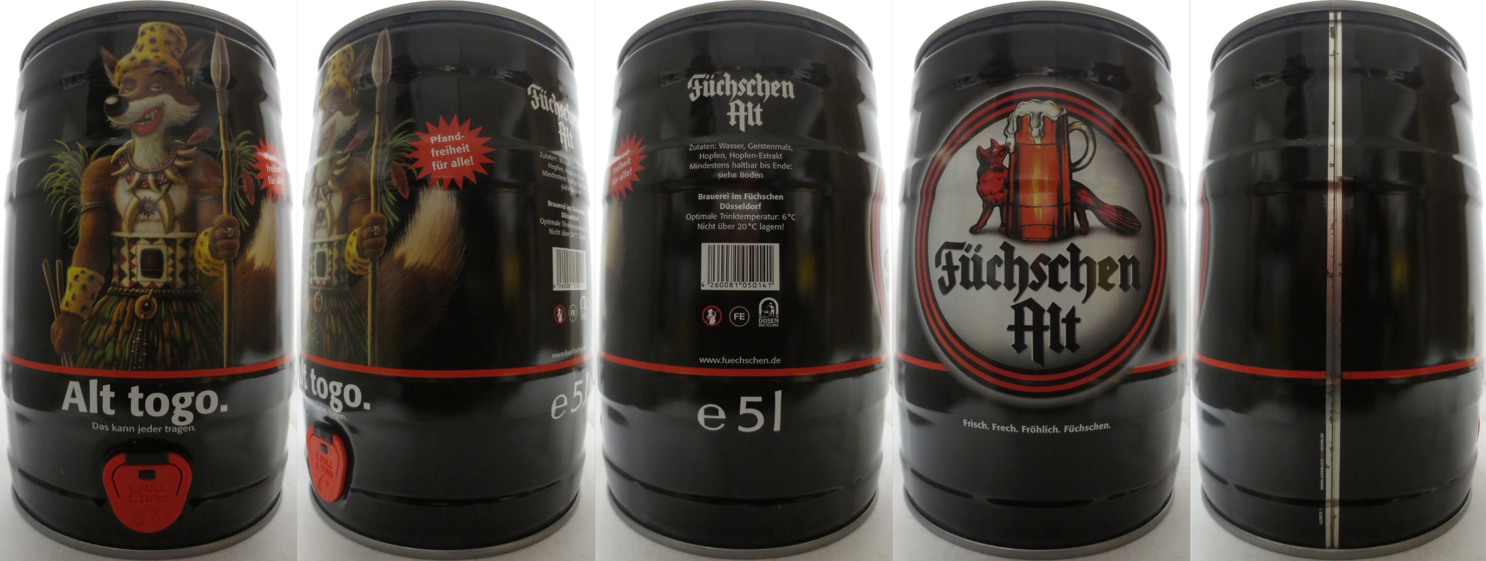 Füchschen Alt Alt togo. Das kann jeder tragen. (5L) Nr.1 