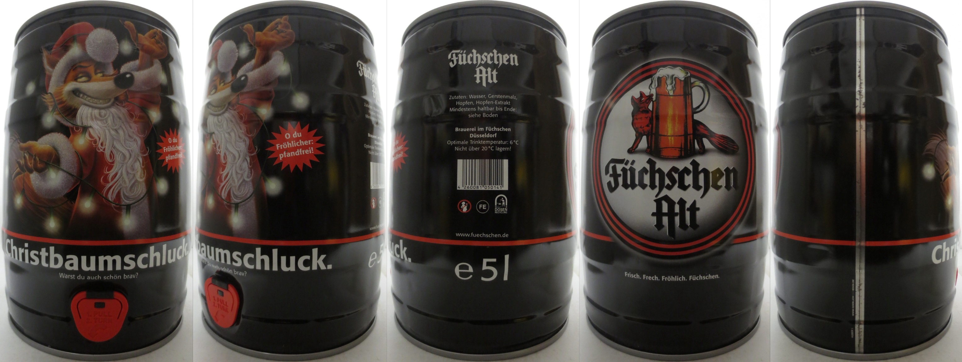 Füchschen Alt Christbaumschluck. Warst du auch schön brav? (5L) Nr.1 