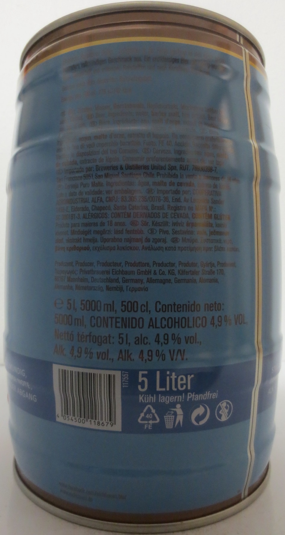 Eichbaum KURPFÄLZER Helles (5L) Nr.1 